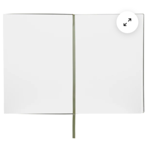 Alternative view of Hugo Boss Khaki Plain Notebook Essential A5 Vegan Leather Cover 160 Pages (80m/m2) 148 x 210mm Pagemark